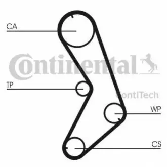 ПАС ПРИВОДНИЙ 107z NISSAN MICRA 1.0 89 Contitech CT741
