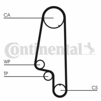 Комплект ГРМ (ремінь + ролик + водяний насос) FORD MONDEO III HYUNDAI I30 SEAT AROSA, CORDOBA, IBIZA II, IBIZA III SSANGYONG MUSSO VW FOX, LUPO I, POLO, POLO III CLASSIC 1.0-2.9D 09.93-10.21 Contitech CT846WP4