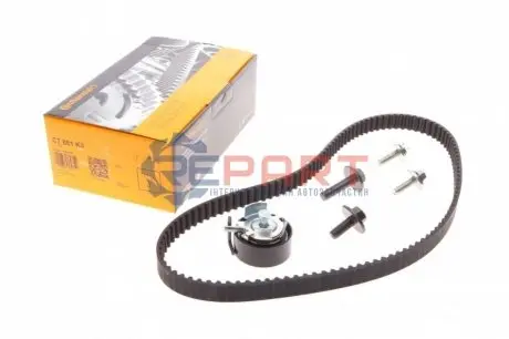 Комплект ГРМ (ремінь + ролик) VOLVO C30, S40 II, V50 FORD B-MAX, C-MAX, C-MAX II, COURIER, ECOSPORT, FIESTA, FIESTA V, FIESTA VI, FOCUS C-MAX, FOCUS II, FOCUS III, FUSION 1.2-1.6LPG 08.01 Contitech CT881K3 Купити в Україні