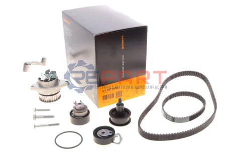 Фото 1 — Комплект ГРМ + помпа Audi A2/Seat Leon/VW Golf IV/Polo 1.6 98-06 (20x130z/17x58z) Contitech (CT957WP2) Фото Комплект ГРМ + помпа Audi A2/Seat Leon/VW Golf IV/Polo 1.6 98-06 (20x130z/17x58z) Contitech (CT957WP2) зображення 1