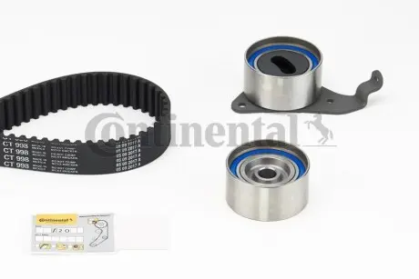 Комплект ГРМ (ремінь + ролик) TOYOTA AVENSIS, CALDINA, CAMRY, CARINA E VI, CARINA V, CORONA, GAIA, HARRIER, MR2 II, NADIA, PICNIC, RAV 4 I, TOWN ACE, VISTA / CAMRY 1.8-2.5 11.86-08.03 Contitech CT998K1