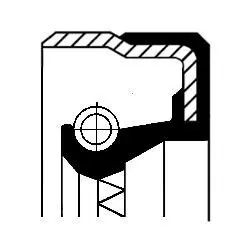 Ущільнювальне кільце вала, коробка передач CORTECO 01016962B