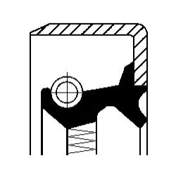 Фото Уплотняющее кольцо ступицы колеса CORTECO (12016929B) изображение 1