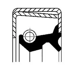 Ущільнення двигуна (50x50x9) TOYOTA HIACE IV, HILUX IV, HILUX V, HILUX VI 1.8-2.7 08.83-08.06 CORTECO 19017041B Купити в Україні