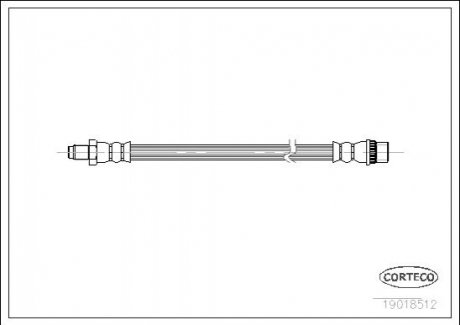 Тормозной шланг CORTECO 19018512
