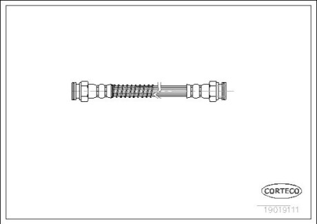 Тормозной шланг CORTECO 19019111 (фото 1)
