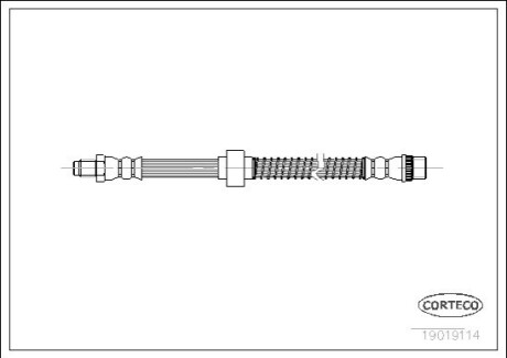 Тормозной шланг CORTECO 19019114 (фото 1)