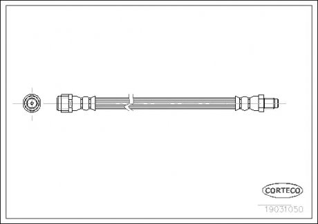 Гальмівний шланг CORTECO 19031050 (фото 1)