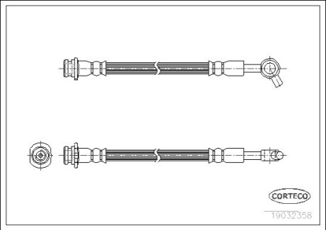Тормозной шланг CORTECO 19032358 (фото 1)