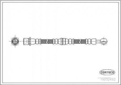 Тормозной шланг CORTECO 19032492 (фото 1)