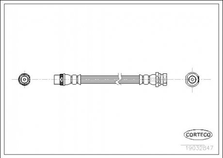 Тормозной шланг CORTECO 19032847