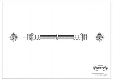 Тормозной шланг CORTECO 19033525 (фото 1)