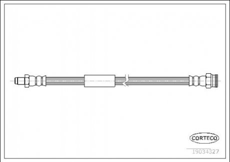 Тормозной шланг CORTECO 19034327 (фото 1)