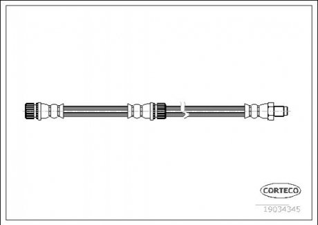 Шланг гальмівний CORTECO 19034345 (фото 1)