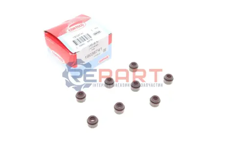 Сальник клапана (впуск/випуск) Renault Kangoo 1.5 dCi 09- (к-кт 8шт.) K9K/OM607/OM608 CORTECO 19036741 Купити в Україні