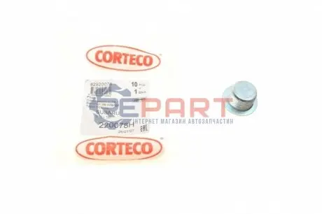 Пробка піддону картера зливна Subaru Forester 97 CORTECO 220078H Купити в Україні