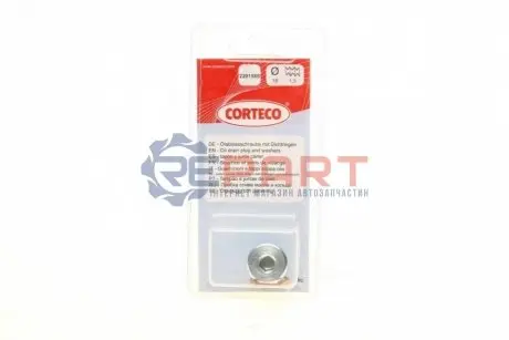 Болт зливу оливи + шайба BMW 5 (E60)/7 (E65)/X5 (E53/F15) (M18x1,5) CORTECO 220158S Купити в Україні