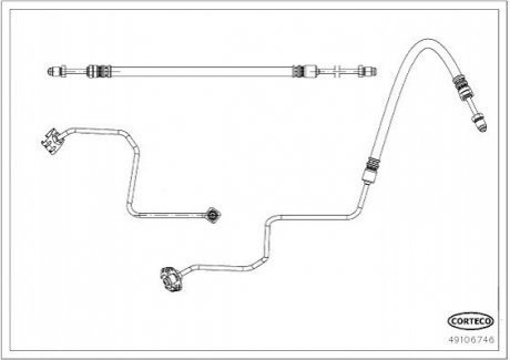 Тормозной шланг CORTECO 49106746 (фото 1)
