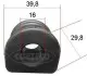 Подушка стабилизатора задн лев/прав (16мм) AUDI A4 B6, A4 B7, A6 C5 VW GOLF IV 1.6-4.2 02.97-06.08 CORTECO (49371838) изображение 7