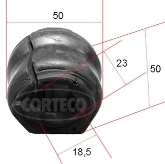 Втулка стабилизатора 307 2.0 16V 05- C4 1.6VTi 08-13 /przуd/ ++ CORTECO 49371890