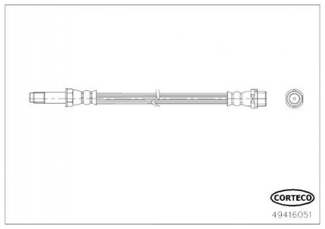 Przewуd ham. T. SPRINTER 2.2 06- CORTECO 49416051