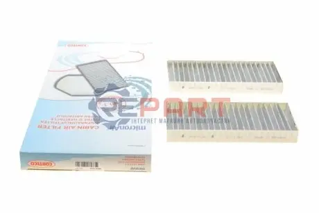 Фильтр салона Ssangyong Actyon 07-/Kyron 05- (угольный) (к-кт 2 шт.).) CORTECO 80001440