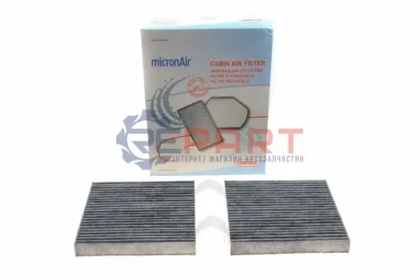 Фото Фільтр салону BMW X3 (F25)/X4 (F26) 2.0/3.0D 10-18 (вугільний) (к-кт 2 шт.) CORTECO (80001777) зображення 1