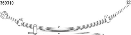 Многолистовая рессора CS Germany 1036031000