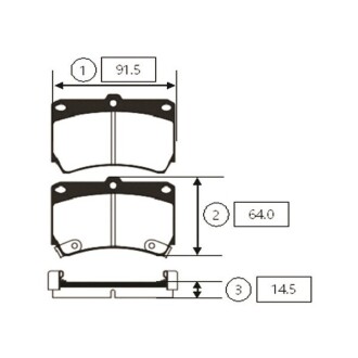 Колодки гальм Mazda 323 C IV (BG), 323 C V (BA), 323 F IV (BG) передн. OLD CKKK-3 CTR GK0509