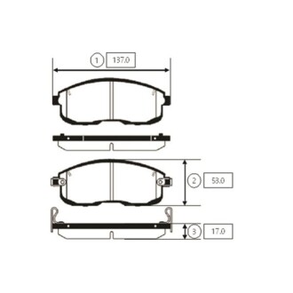 Колодки тормозов Nissan Versa передн. OLD CKN-16 (выр-во) CTR GK0731 (фото 1)