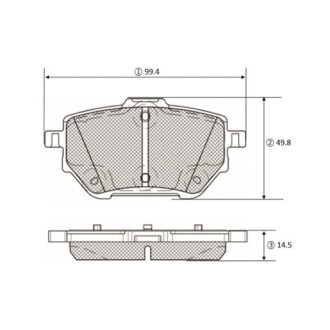 Гальмівні колодки CTR GK1460 (фото 1)