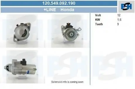 Стартер CV PSH 120549092190