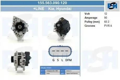 Генератор CV PSH 155563090120