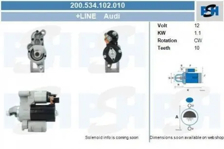 Стартер CV PSH 200534102010