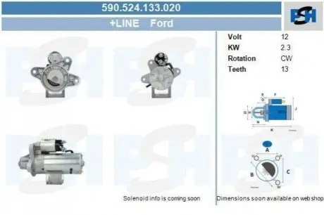 Стартер CV PSH 590524133020