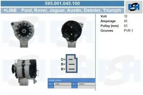 Генератор CV PSH 595001045100