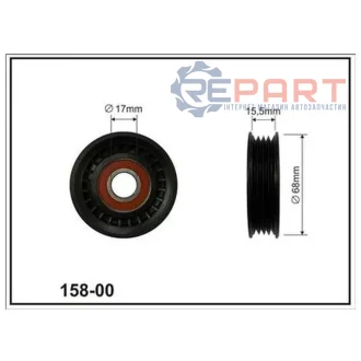 SUBARU ролик натяжний Legasy -03, Forester, Impreza. CX CX15800