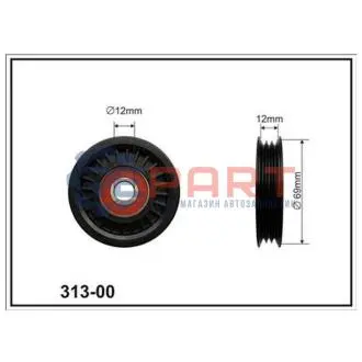NISSAN ролик натяжний канавоч Note 1,4 06-, Micra 1,0-1,4 03-. CX CX31300