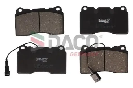 Колодки гальмівні (передні) Alfa Romeo 159/166 98-11 (+датчики) DACO Germany 320110