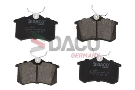 Колодки гальмівні (задні) VW Caddy III 04-/Peugeot 308 07-/Citroen C4 04 DACO Germany 320201