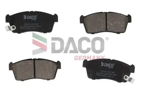 Колодки гальмівні (передні) Chevrolet Cruze 00-08/Subaru Justy 07-/Suzuki Ignis 00-/Nissan Pixo 09 DACO Germany 320703