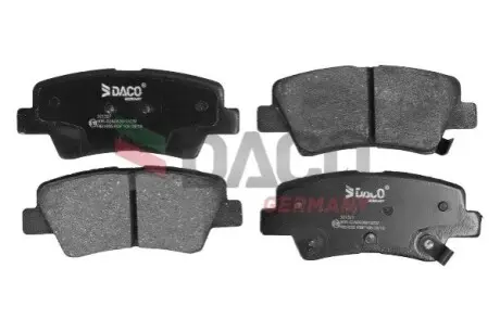 Колодки гальмівні (задні) Kia Sportage/Ceed/Rio/Optima/Hyundai Accent/i10/i20/i30/i40/Elantra 10 DACO Germany 321327