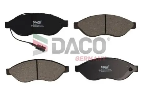 Комплект гальмівних накладок, дискове гальмо DACO Germany 321960