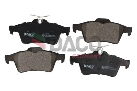 Комплект гальмівних колодок (задніх) Citroen C5/Ford C-Max 07-/Focus/Connect 04-13/Renault Laguna 07-15/Volvo DACO Germany 323629