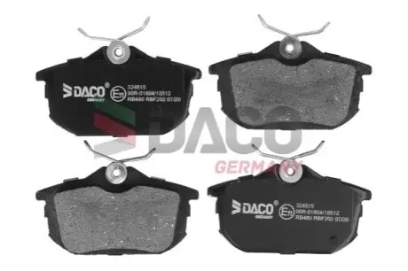 Колодки гальмівні (задні) Mitsubishi Colt 04-12/Space Star 98-04/Carisma 95-06/Volvo S40/V40 95-04 DACO Germany 324815