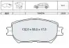 Фото DAFMI INTELLI гальмівні колодки передн. TOYOTA Camry (V30) DAFMI / INTELLI (D225E) зображення 1