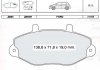 DAFMI INTELLI FORD тормозные колодки дисковые (с датчик.) Transit 15&quot; 91- D864EI