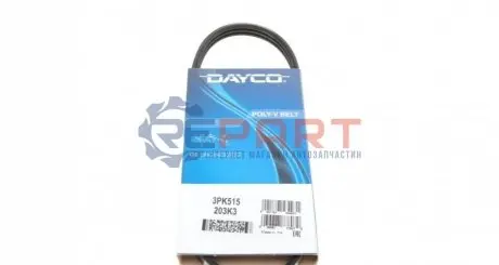 Ремінь генератора Daihatsu Sirion 1.0i 98-05 DAYCO 3PK515 Купити в Україні