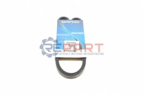 Поліклиновий ремінь (4PK1022) ALFA ROMEO MITO FIAT DOBLO, FIORINO, LINEA, PALIO, QUBO, SIENA, STRADA LANCIA MUSA, YPSILON 1.3D 06.03 DAYCO 4PK1022EE Купити в Україні
