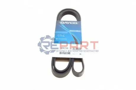 Поліклиновий ремінь HYUNDAI ACCENT III, GETZ, MATRIX KIA CERATO I, RIO II 1.5D 12.04-12.11 DAYCO 5PK1745 Купити в Україні